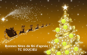 Toute l'équipe du bureau du TC Soucieu et le coach vous souhaitent de passer de très bonnes fêtes de fin d'année !